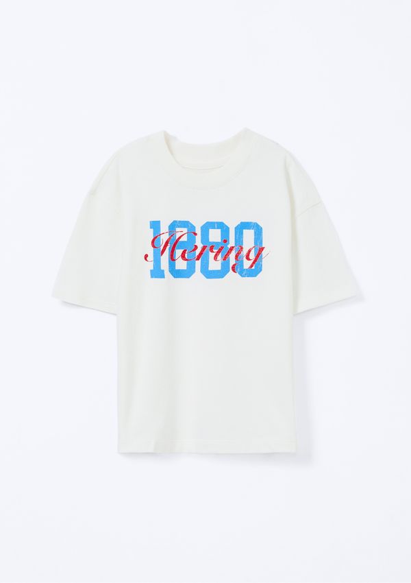 Camiseta Infantil Menino Estampada Oversized - Off white 010