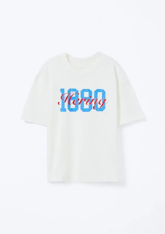 Camiseta Infantil Menino Estampada Oversized - Off white 010