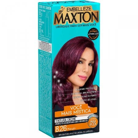 Tintura Maxton 8.26 Ruiva e Mística Marsala