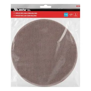 Disco de Lixa Telado com Velcro Grão 150 Diâmetro 225mm Parede e Teto Vermelho Kit 5 Peças MTX Disco de Lixa Telado com Velcro Grão 150 225mm Parede e Teto Vermelho Kit 5 Unidades MTX