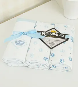 Kit Cueiros Reininho Classic com 3 Unidades Azul