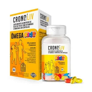 Suplemento Alimentar Cronoliv Ômega Kids 60 Cápsulas Softgel