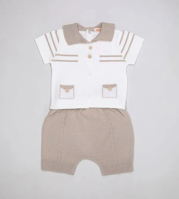Conjunto Listras - 21990AB Marrom - P
