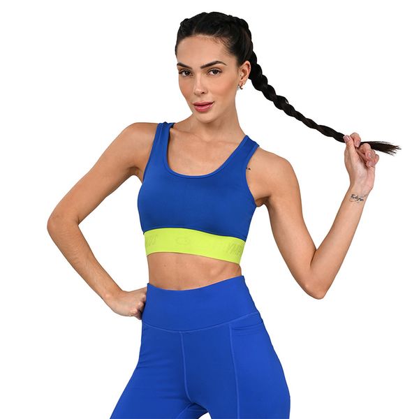 Top Eleva Olympikus Feminino M Azul