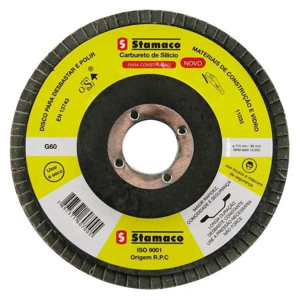 Lixa Flap Grão 60 Pacman 115mm - 7005 - STAMACO