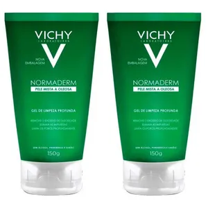 Kit com 2 Unidades de Normaderm 150g Vichy Gel De Limpeza Profunda