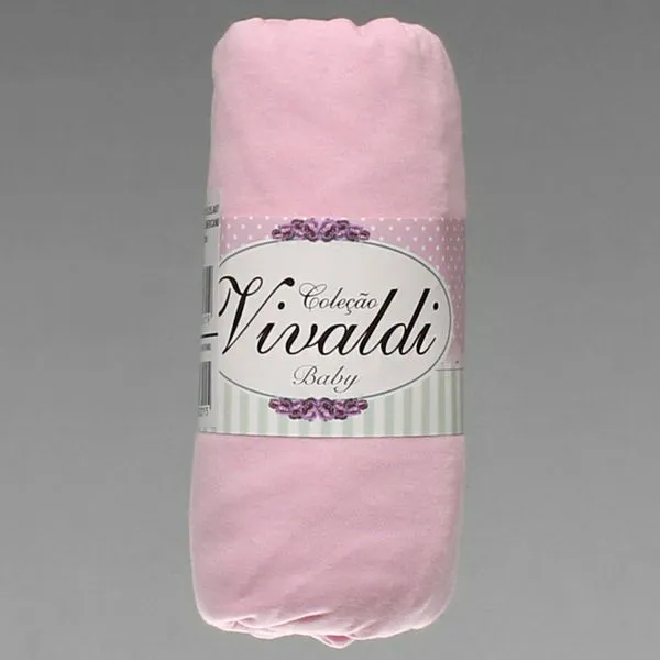 Lençol para Berço Americano Liso - 66020001 Rosa