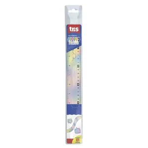 Régua 30cm Flexível Floppy Degradê