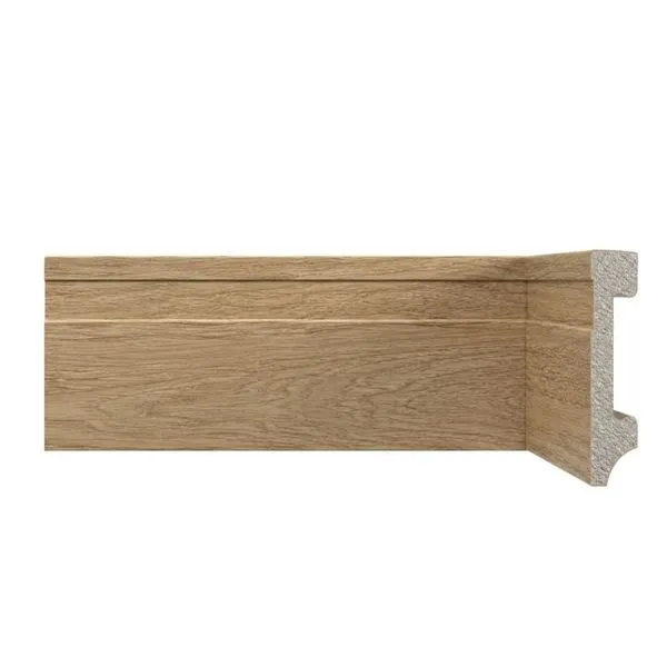 Rodapé Alizar Frisado Pix 7x200x1,5cm Amêndoa (MP)
