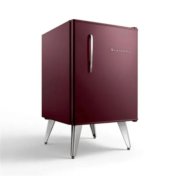 Frigobar Brastemp BRA08HBANA 76L Retro com Freezer e Compartimentos Modulares Marsala 110V Frigobar Brastemp Retro 76 Litros Marsala Wine BRA08HBANA 110V