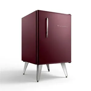 Frigobar Brastemp BRA08HBANA 76L Retro com Freezer e Compartimentos Modulares Marsala 110V Frigobar Brastemp Retro 76 Litros Marsala Wine BRA08HBANA 110V