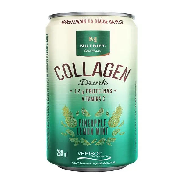 Suplemento Alimentar Líquido Collagen Drink Pineapple Lemon Mint 269ml
