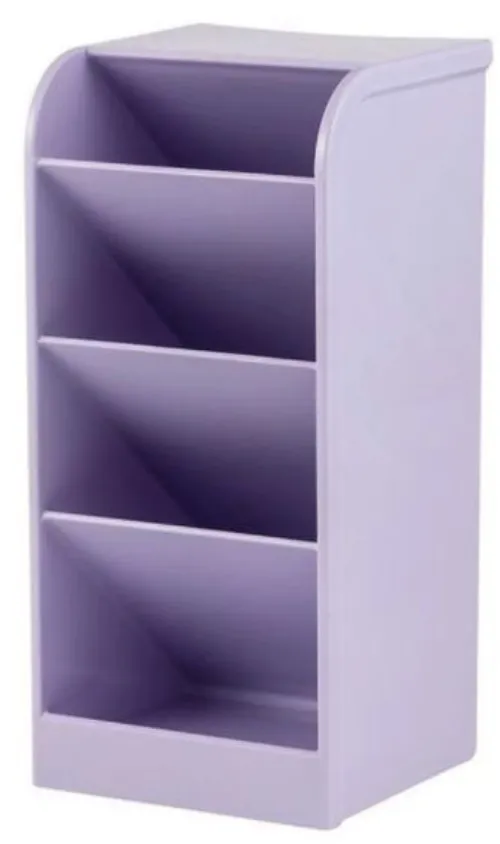 Organizador Diagonal Selado Roxo Pastel 4 Divisórias