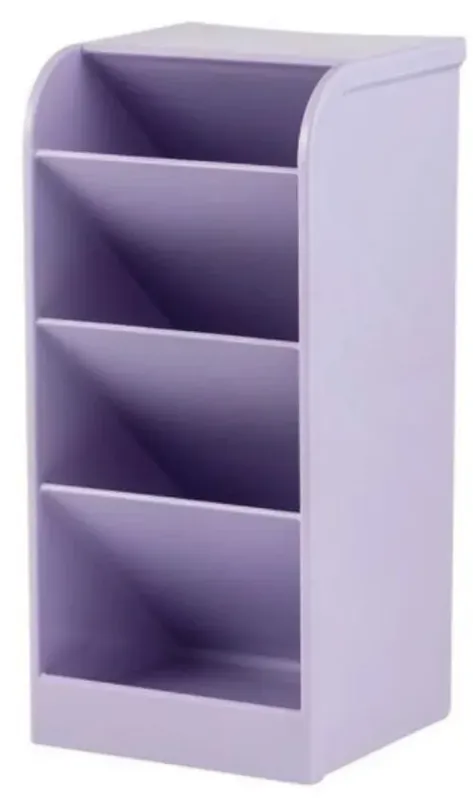 Organizador Diagonal Selado Roxo Pastel 4 Divisórias