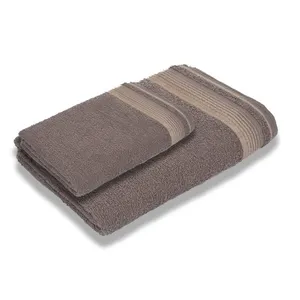 Jogo com 2 Toalhas Luxury Soft Beka 360 g/m² 1 Banho + 1 Rosto Luxo Cinza