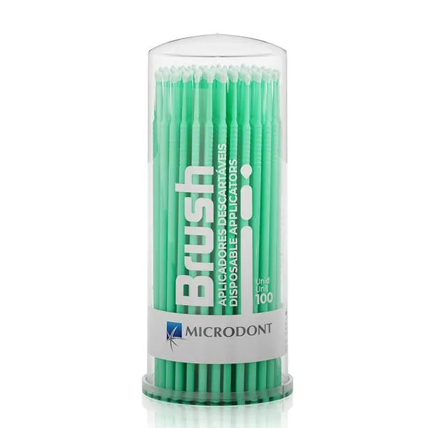 Aplicador Descartável de Plástico s/ Memória Brush Microdont Fino