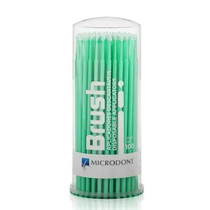 Aplicador Descartável de Plástico s/ Memória Brush Microdont Fino