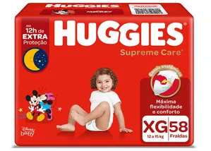 HUGGIES FR.SUPREME CARE HIPER XG C/58