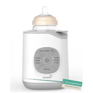 Aquecedor de Mamadeira GROWNSY, Rápido e Preciso para Leite Materno e Fórmula Infantil, Controle de Temperatura, Aquecimento para Todos os Tipos de Ma