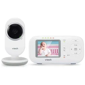 Babá Eletrônica com Monitor com Vídeo Digital, Cores Vivas e Visão Noturna Automática, VM320 VTECH, Branco 110v