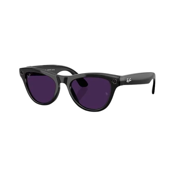 Óculos de Sol Ray-Ban Meta Skyler Gen 2 RW4014 Preto Brilhante / Transitions Ametista Unissex