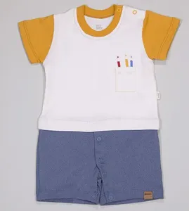 Macaquinho Escola - 2962 De 3 a 12 meses Laranja - M