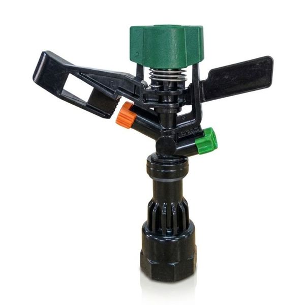 Aspersor de Impacto Circular AQ-22B Bocal Duplo 2.9MM X 1.8MM 3-4 675L-h Irrigação Irritec Aspersor de Impacto Circular AQ-22B Bocal Duplo 3-4 675L-h Irritec
