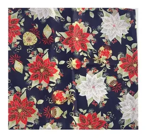 Capa Almofada com Ziper 43x43cm Natal Ju Decor Azul