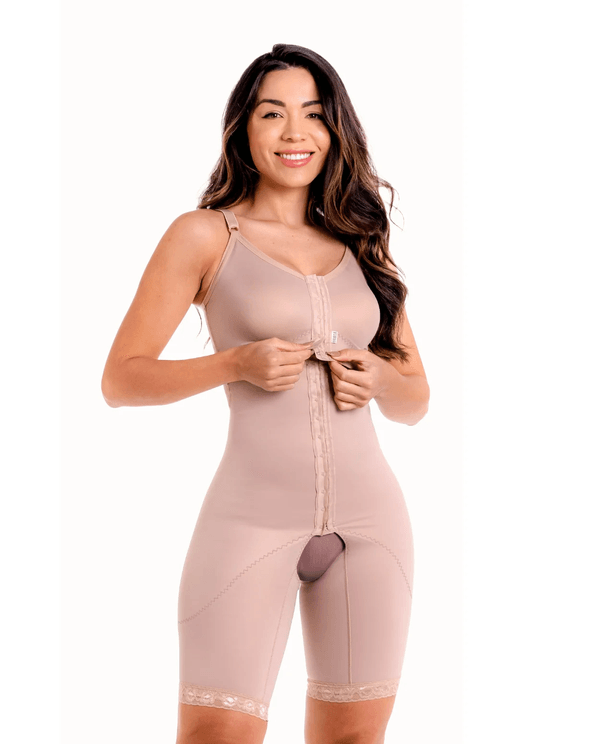Modelador Subdividido com Fecho Frontal Cor Chocolate Tamanho G/46 Biobela
