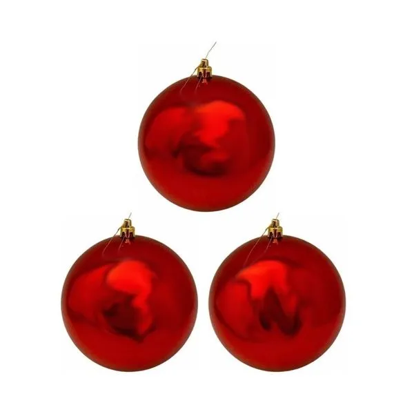 Bola Perolada Global 12 Pecas Vermelho 4cm (MP)