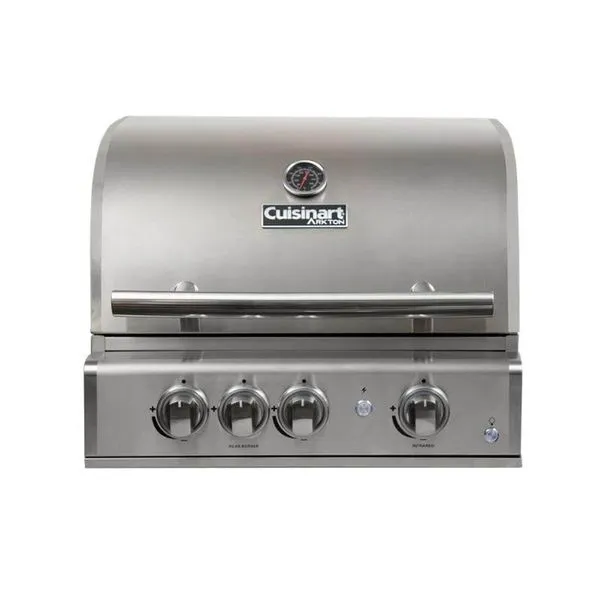Churrasqueira a Gás Premium 3 Queimadores 220V com Queimador Infravermelho Inox 304 Cuisinart Churrasqueira Premium A Gás 3 Queimadores 220v Cuisinart Arkton
