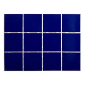 Revestimento Cobalto Bold Brilhante Azul 10x10cm 1,95m2 (Lote 65)