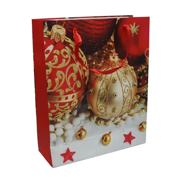 Sacola Natalina Wincy Bolas 26X32cm (MP)