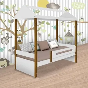 Cama Casa Solt. Sara Branco/mel C/ Colchão