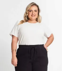 Blusa Feminina Plus Size Secret Glam Bege Plus G3