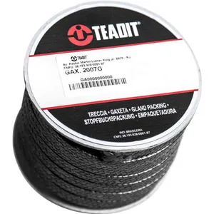 Gaxeta quadrada PTFE expandido com grafite 4,8 mm 0,5 kg 2007G - TEADIT