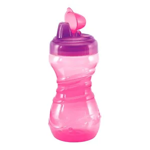 Copo de Treinamento 330ml Kuka Fun Antivazamento Rosa 1 Unidade