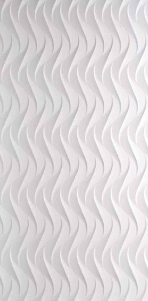 Revestimento Wave Pérola Retificado 54x110cm (Caixa c/ 2,4m²) Branco Porto Ferreira