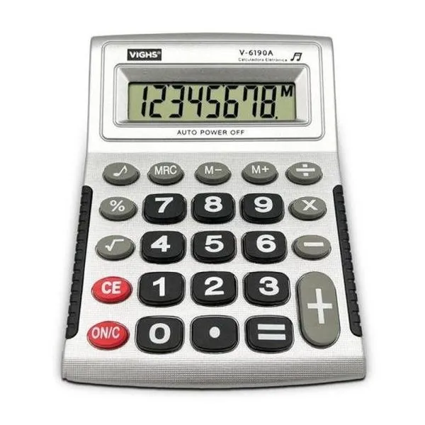 Calculadora Mesa Vighs V-6190a 08 Dígitos