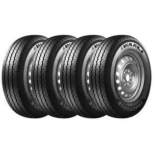 Pneu Wanli SL106 155 R12C Aro 12C 88/86N 8 Lonas Kit4