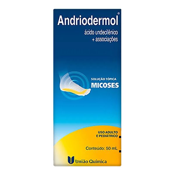 Antifúngico Andriodermol 40mg/ml + 150mg/ml + 30mg/ml + 50mg/ml + 0,5mg/ml 50ml