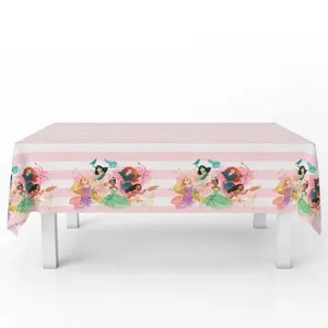 Toalha De Papel Princesas Disney 120cm X 220cm - 1 Unidade