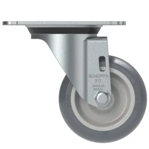 Rodízio Giratório Termoplástico Schioppa Rodízio Giratório Termoplástico L12 75mm 60Kg