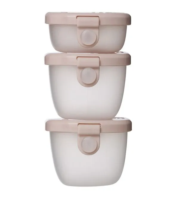 Kit Pote Snack Berry com 3 unidades Bbox Rose
