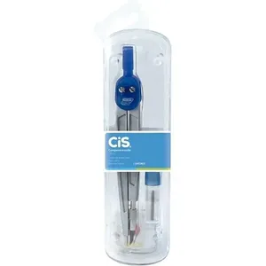 Compasso Escolar Sertic CIS-106 com Mina Metálico Estojo com 1 Unidade Compasso Escolar Sertic CIS-106 com Mina Metálico Estojo 1 Unidade