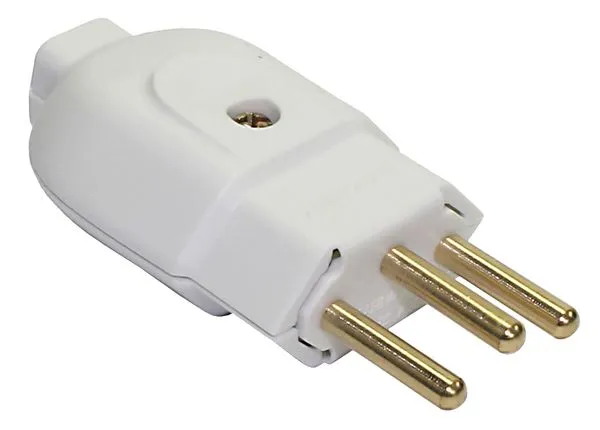Plugue Macho 2P+T,10 A 250 V Branco 57402/003 TRAMONTINA