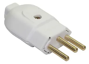 Plugue Macho 2P+T,10 A 250 V Branco 57402/003 TRAMONTINA