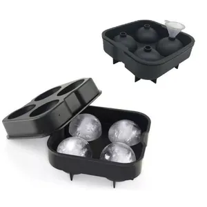 Forma Gelo Esfera Grande Bola Silicone Bola 4 Em 1 Gigante Whisky Drinks Funil Frutas Bar Festa
