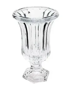 Vaso Cristal Renaissance Lyor 15x24cm Centro de Mesa Arranjo Flores