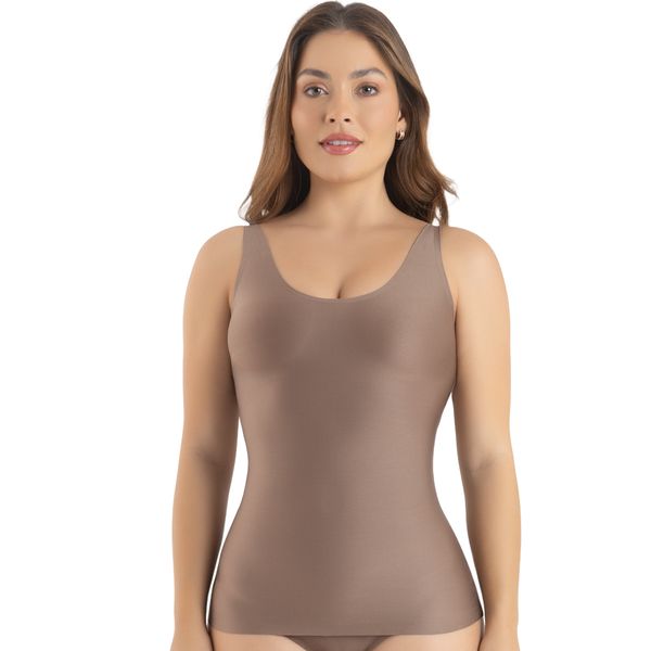 Camisete Em Microfibra Invisible Cappuccino